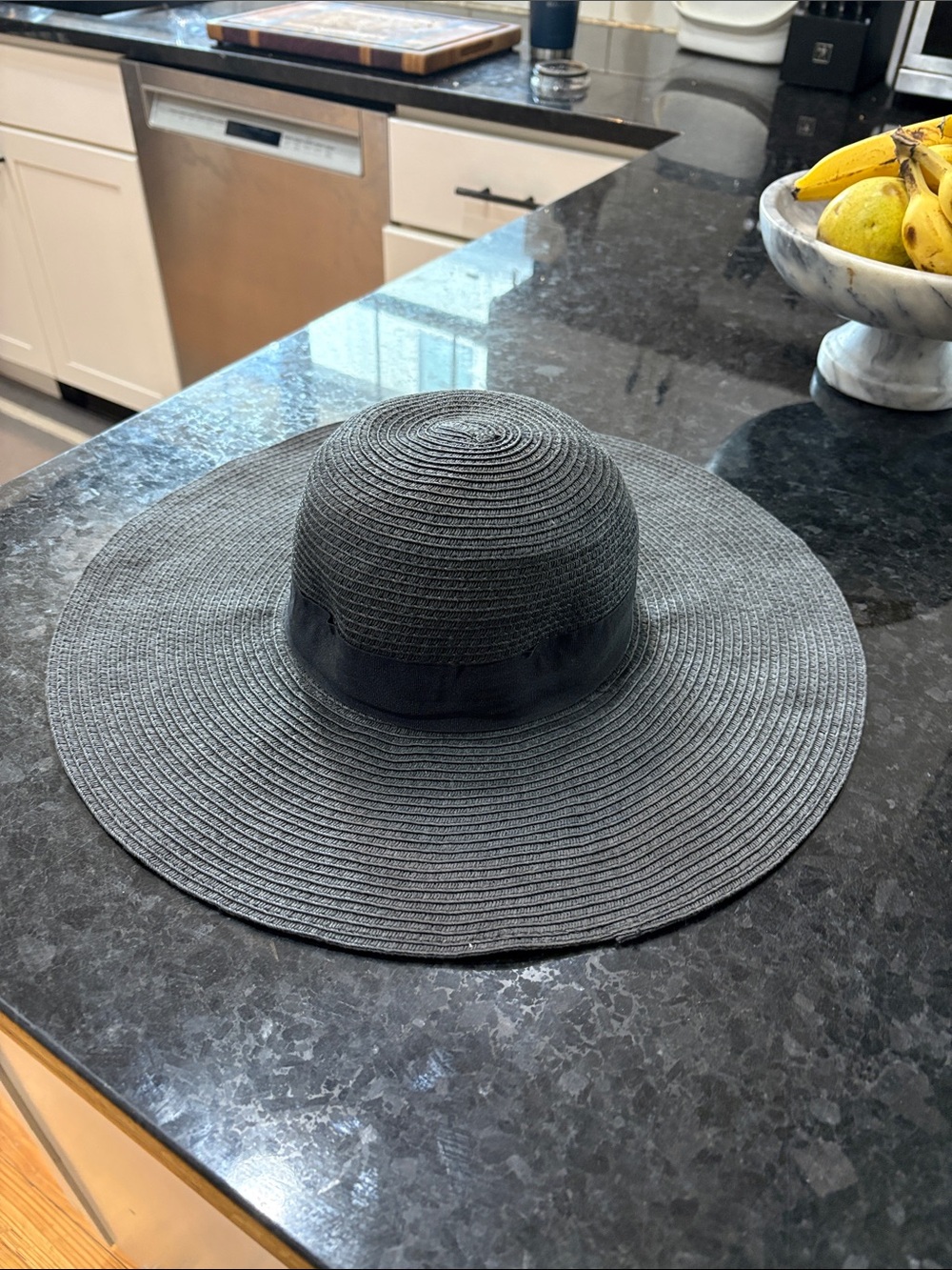 Women’s Wide Brim Sun Hat - Black
